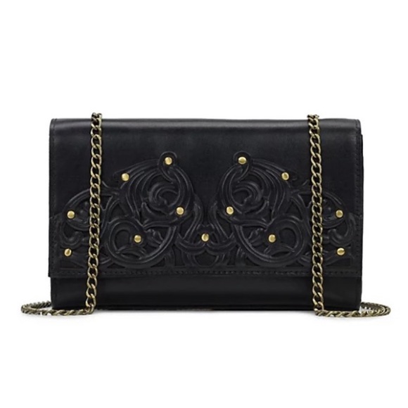 NWT Patricia Nash the perfect leather clutch on chain - Picture 2 of 11